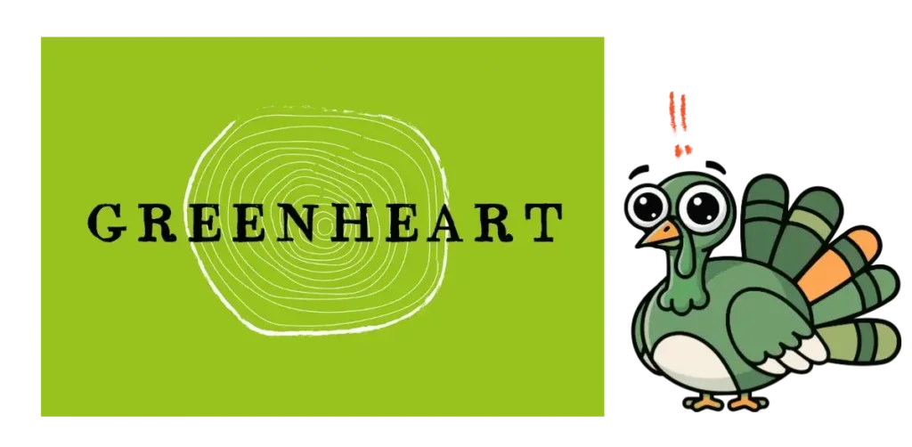 Greenheart logo exchanged for a turkey